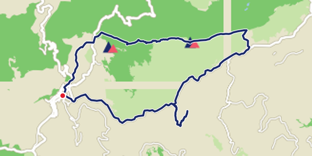 Mappa del percorso Capracotta Monte Campo MTB