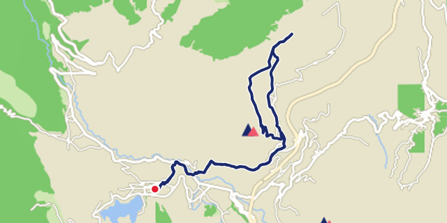 Mappa del percorso Mainarde Lago di Castel San Vincenzo MTB