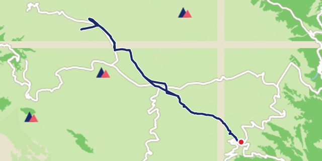 Mappa del percorso Vado di Corno Campo Imperatore MTB