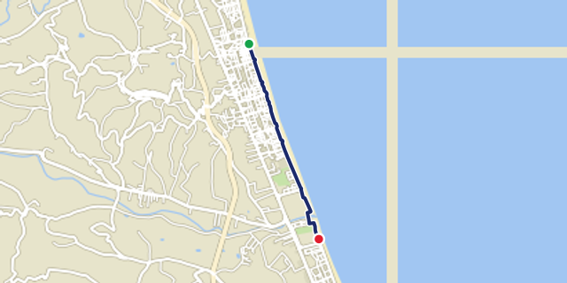 Mappa del percorso Lungomare Sirena