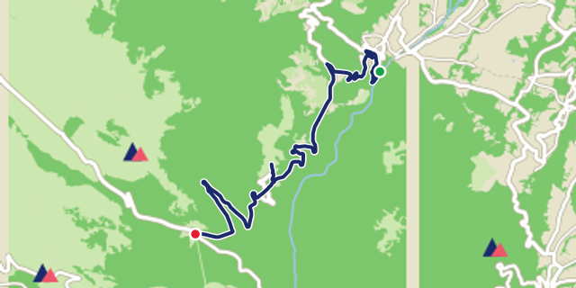 Mappa del percorso Passo Lanciano da Pretoro