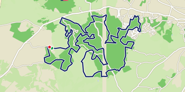 Mappa del percorso Foresta Mercadante B&R 2026