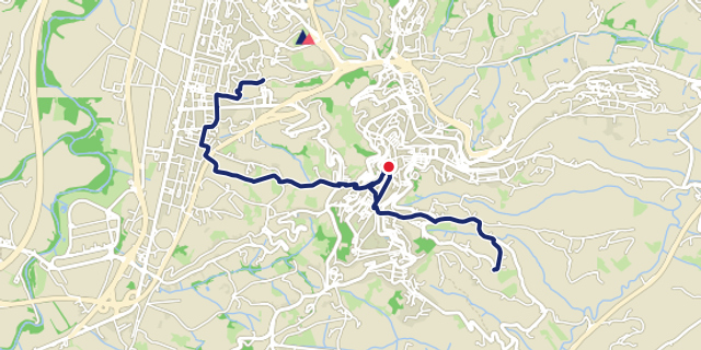 Mappa del percorso Chieti Alta Corsa Panoramica