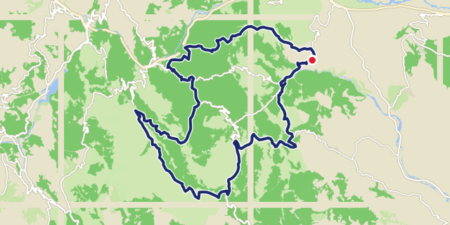 Mappa del percorso Garaguso Cicli​smo 77,74 km - nov 08