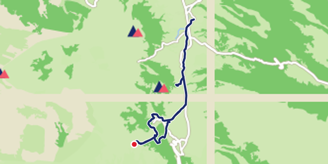 Mappa del percorso Altopiano delle Rocche Ovindoli MTB