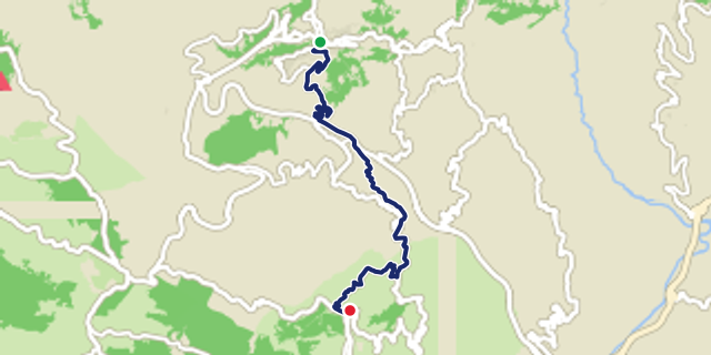 Mappa del percorso Agnone Pietrabbondante Sanniti