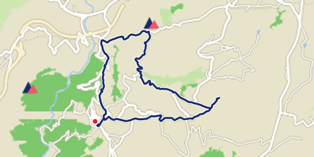 Mappa del percorso Bagnoli del Trigno Pietra MTB