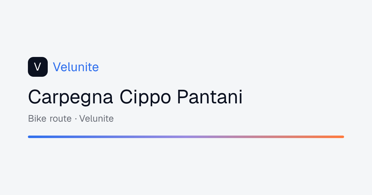 Carpegna Cippo Pantani: mappa, distanza e dislivello del percorso
