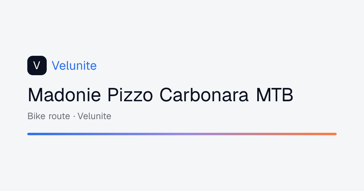 Madonie Pizzo Carbonara MTB: mappa, distanza e dislivello del percorso