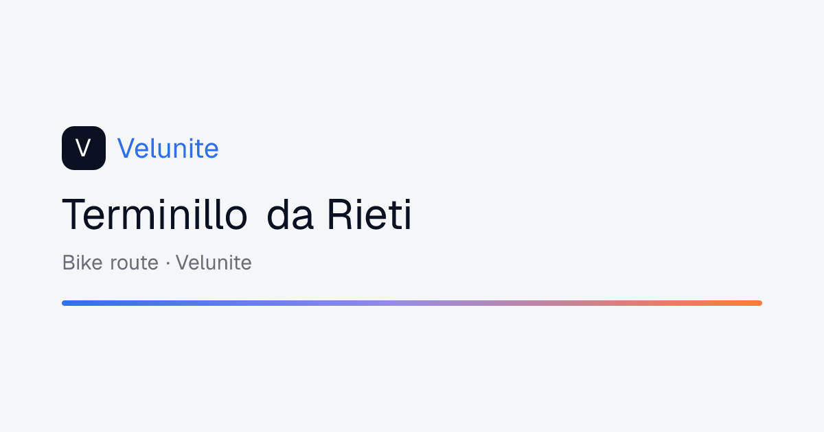 Terminillo da Rieti: mappa, distanza e dislivello del percorso
