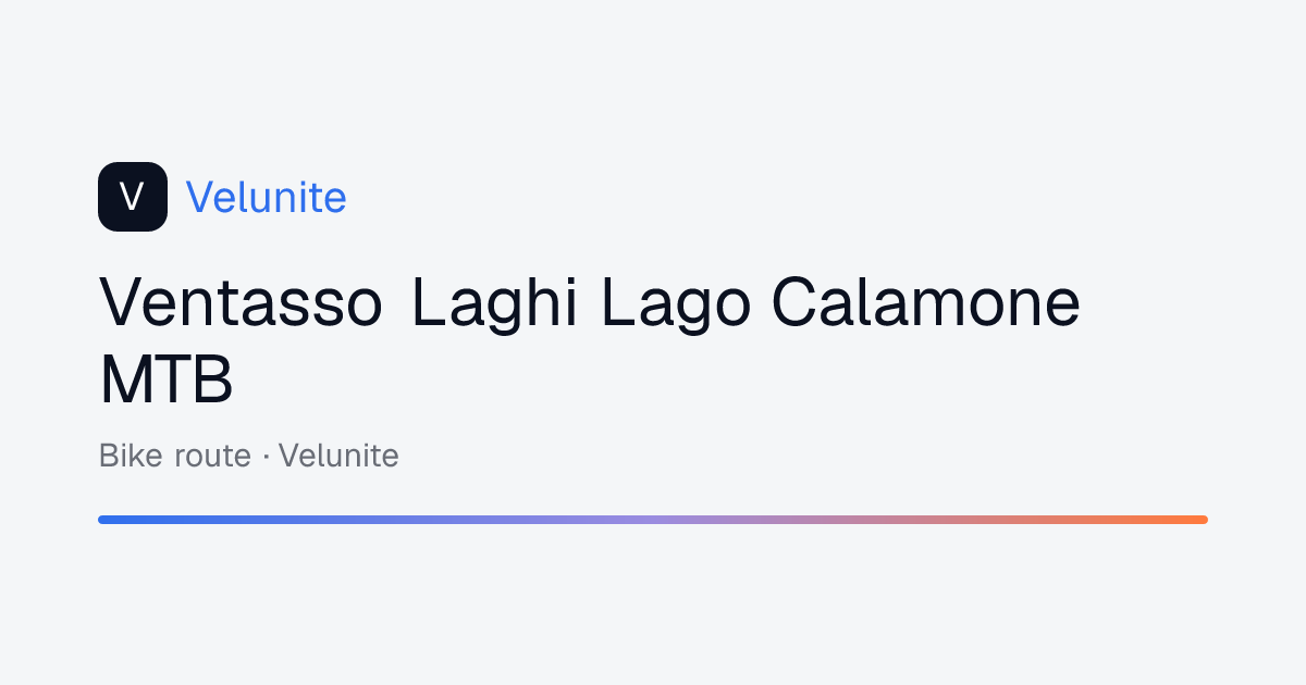 Ventasso Laghi Lago Calamone MTB: mappa, distanza e dislivello del percorso