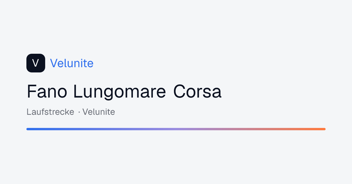 Fano Lungomare Corsa: mappa, distanza e dislivello del percorso