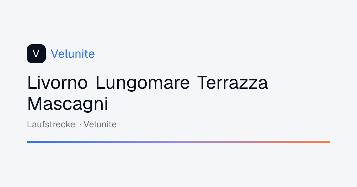 Livorno Lungomare Terrazza Mascagni: mappa, distanza e dislivello del percorso