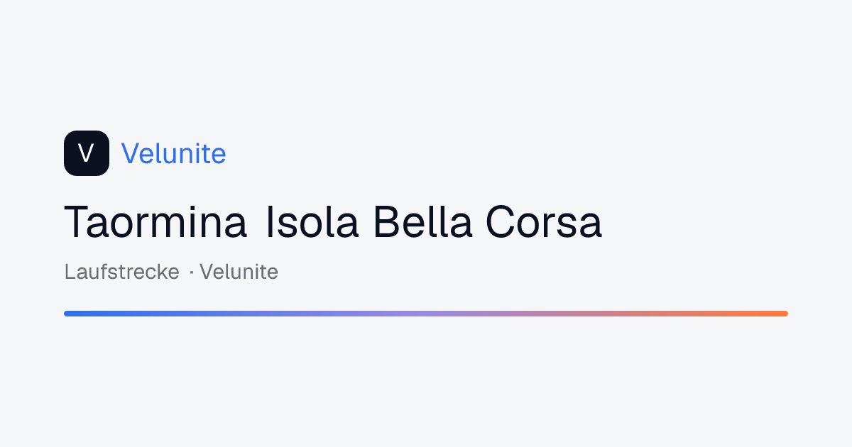 Taormina Isola Bella Corsa: mappa, distanza e dislivello del percorso