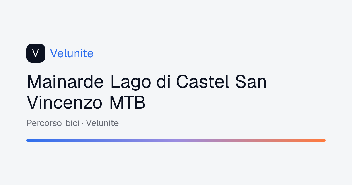 Mainarde Lago di Castel San Vincenzo MTB: mappa, distanza e dislivello del percorso