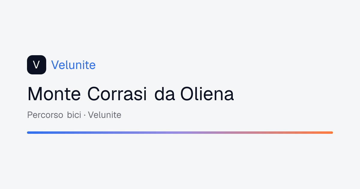 Monte Corrasi da Oliena: mappa, distanza e dislivello del percorso