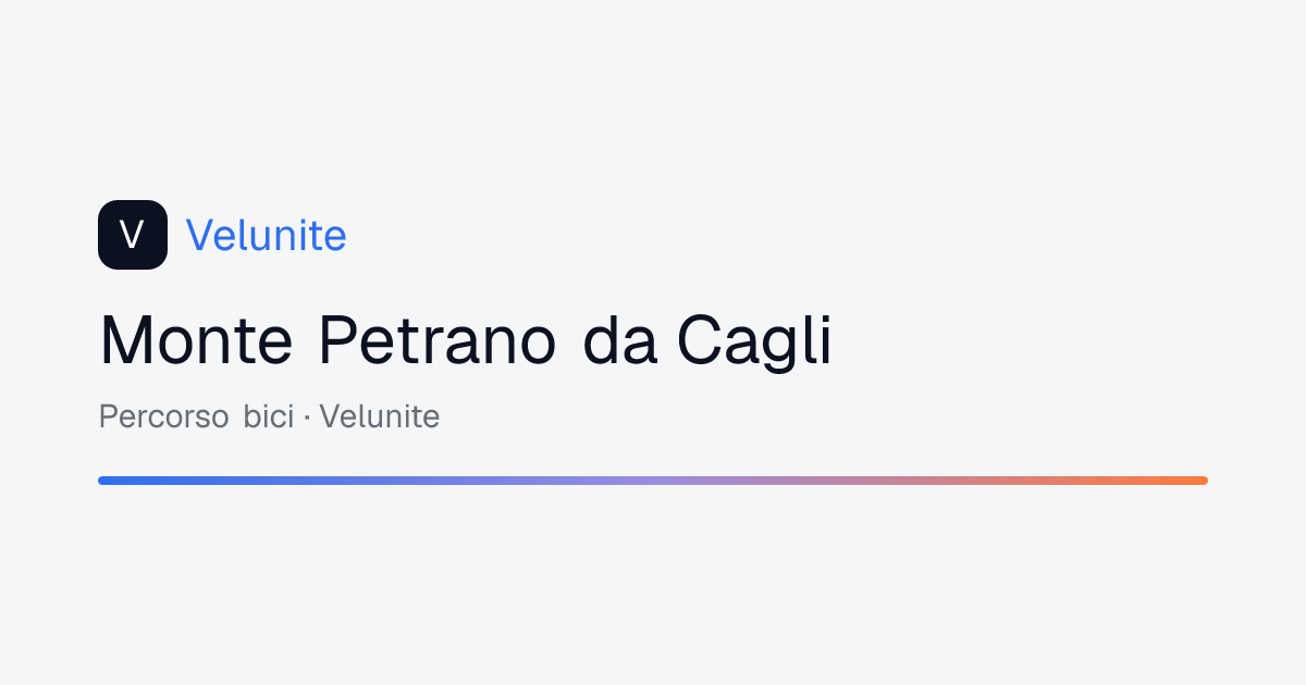 Monte Petrano da Cagli: mappa, distanza e dislivello del percorso