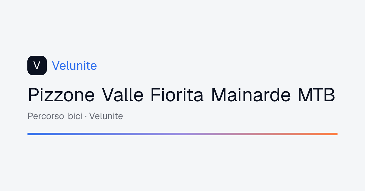 Pizzone Valle Fiorita Mainarde MTB: mappa, distanza e dislivello del percorso