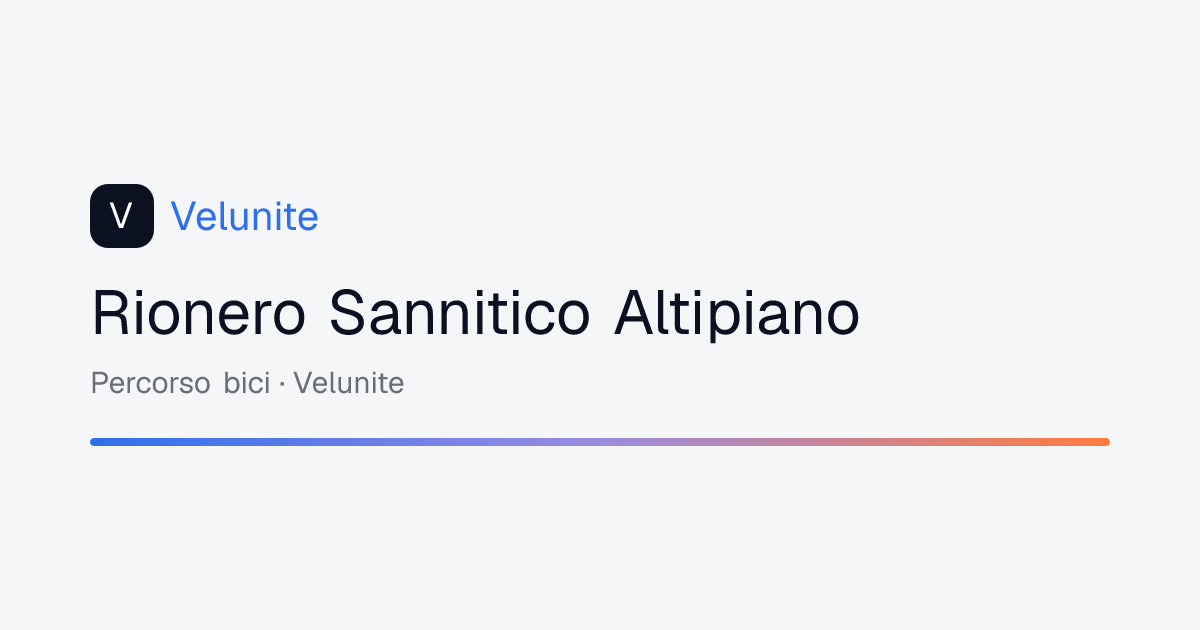 Rionero Sannitico Altipiano: mappa, distanza e dislivello del percorso