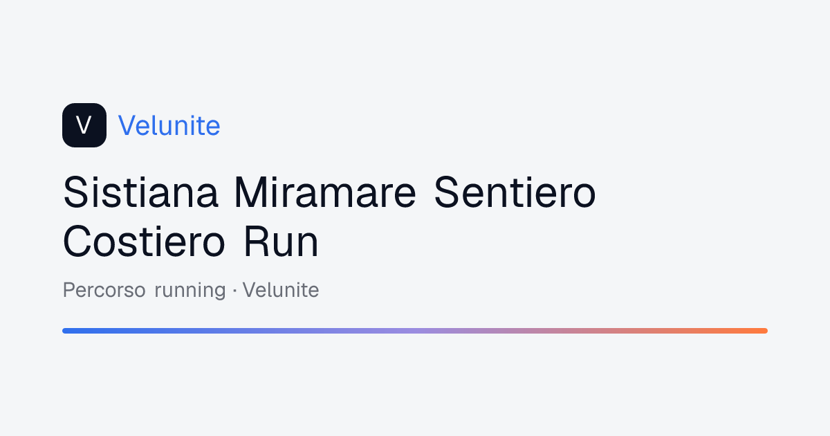 Sistiana Miramare Sentiero Costiero Run: mappa, distanza e dislivello del percorso