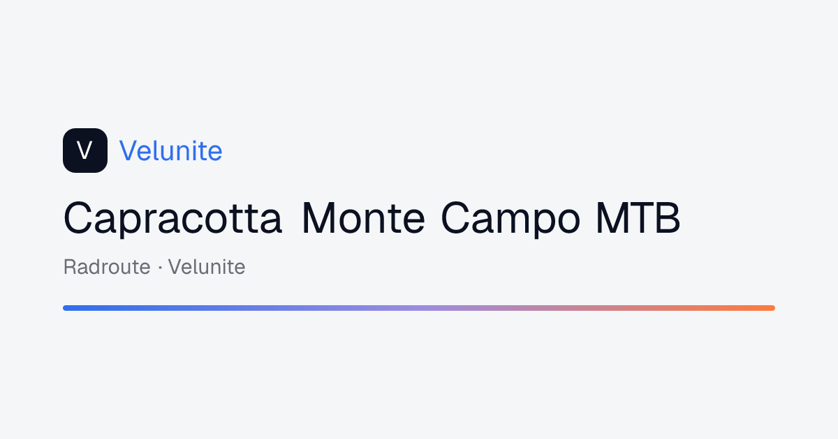 Capracotta Monte Campo MTB: mappa, distanza e dislivello del percorso