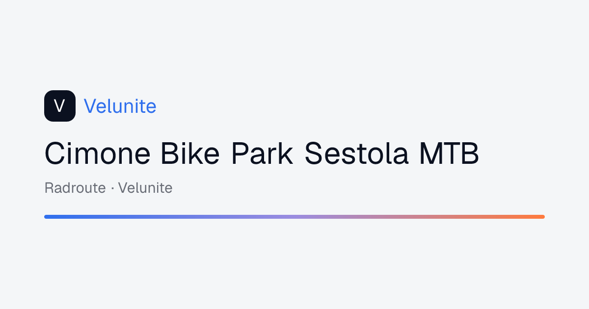 Cimone Bike Park Sestola MTB: mappa, distanza e dislivello del percorso