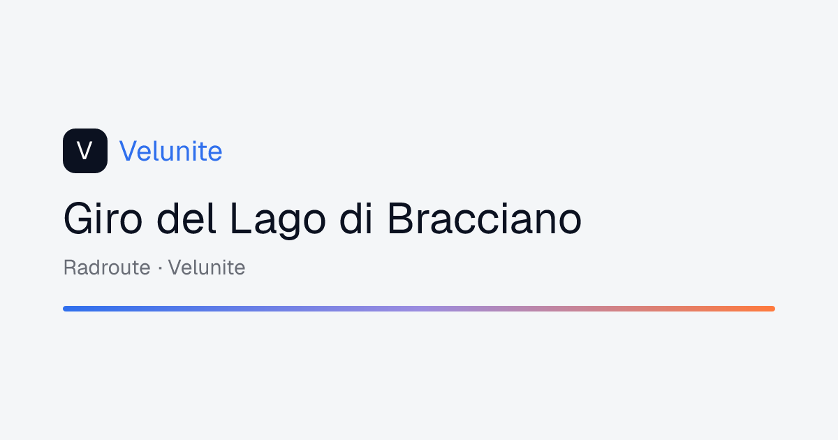 Giro del Lago di Bracciano: mappa, distanza e dislivello del percorso