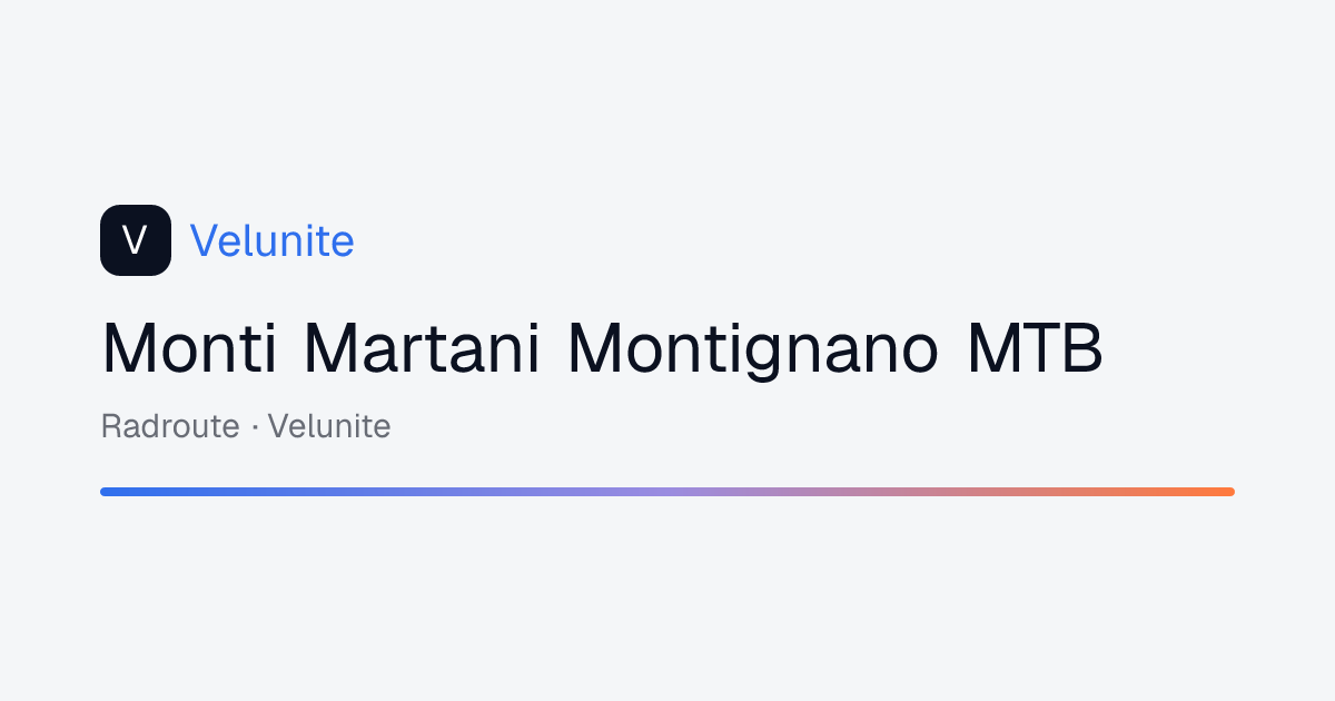 Monti Martani Montignano MTB: mappa, distanza e dislivello del percorso