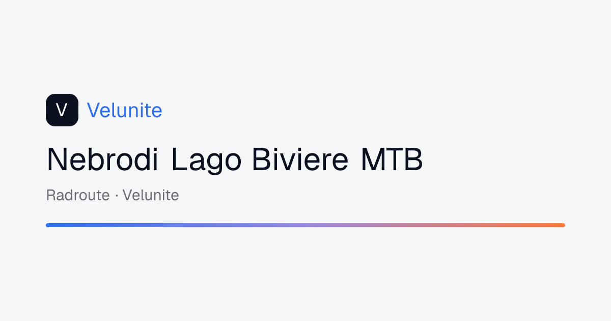 Nebrodi Lago Biviere MTB: mappa, distanza e dislivello del percorso