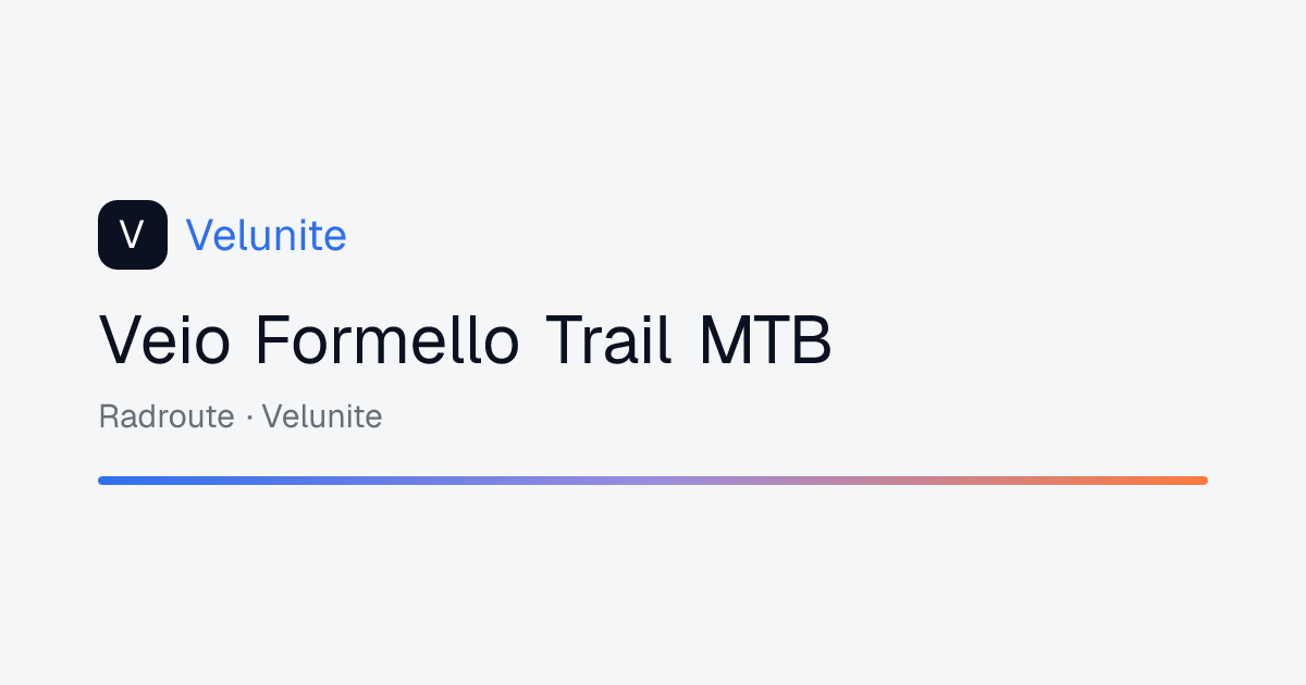 Veio Formello Trail MTB: mappa, distanza e dislivello del percorso