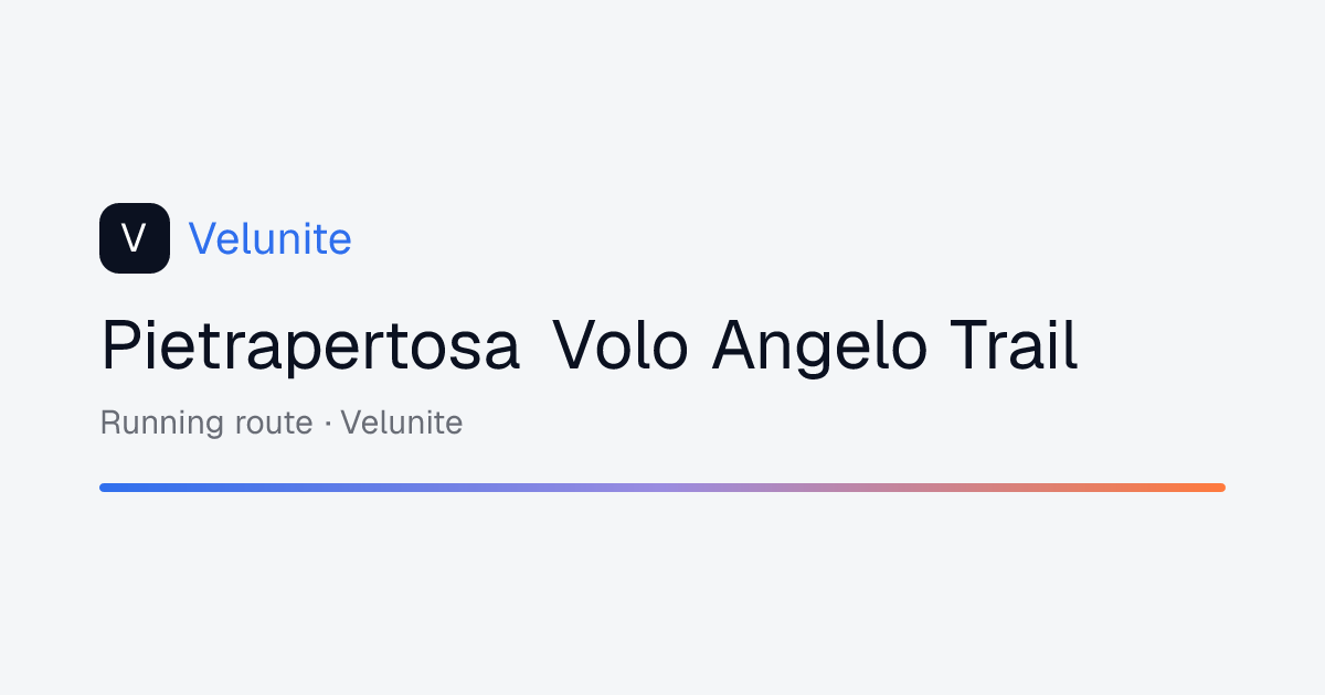 Pietrapertosa Volo Angelo Trail: mappa, distanza e dislivello del percorso