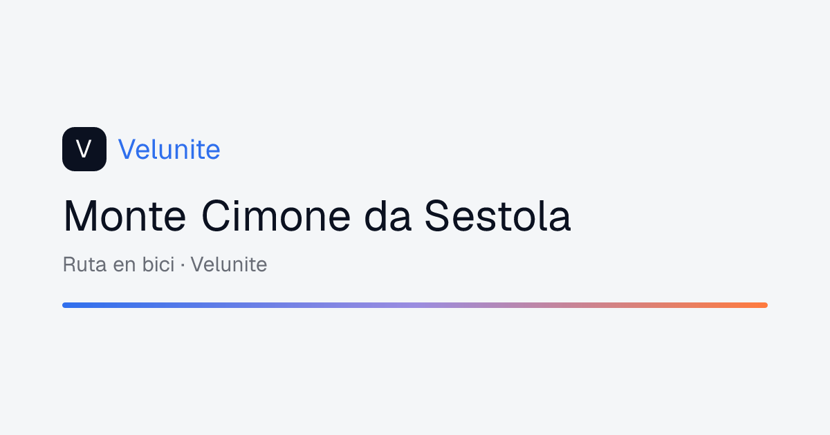 Monte Cimone da Sestola: mappa, distanza e dislivello del percorso