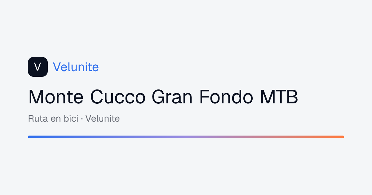 Monte Cucco Gran Fondo MTB: mappa, distanza e dislivello del percorso