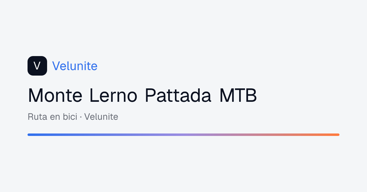Monte Lerno Pattada MTB: mappa, distanza e dislivello del percorso