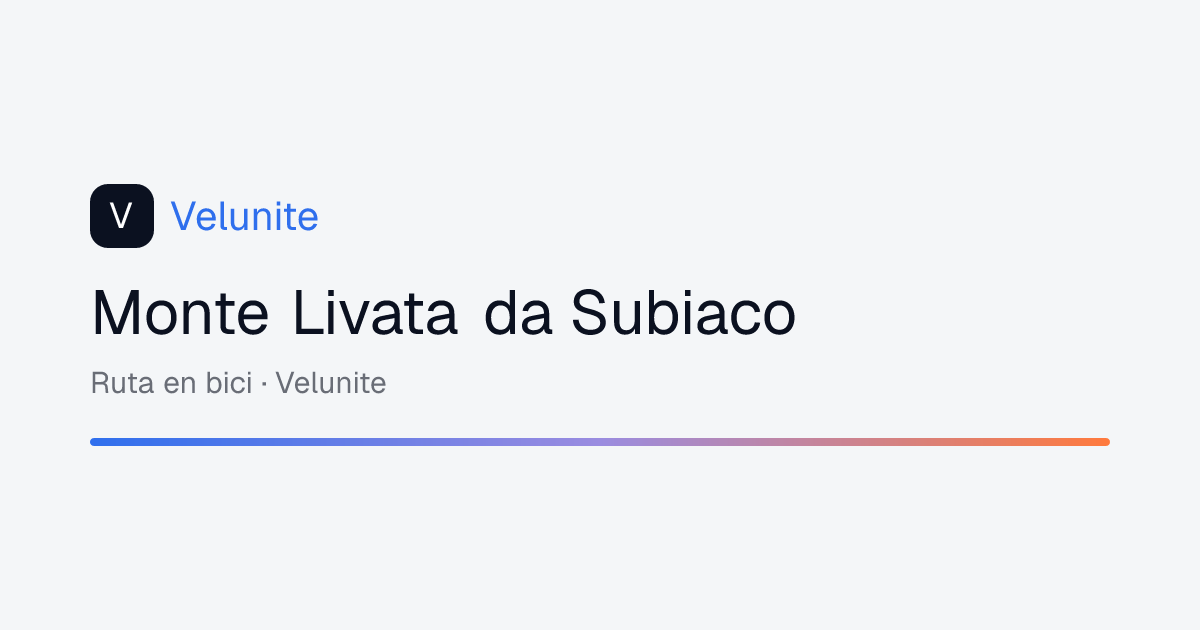 Monte Livata da Subiaco: mappa, distanza e dislivello del percorso