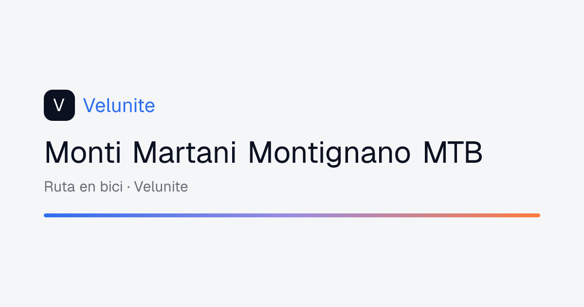 Monti Martani Montignano MTB: mappa, distanza e dislivello del percorso