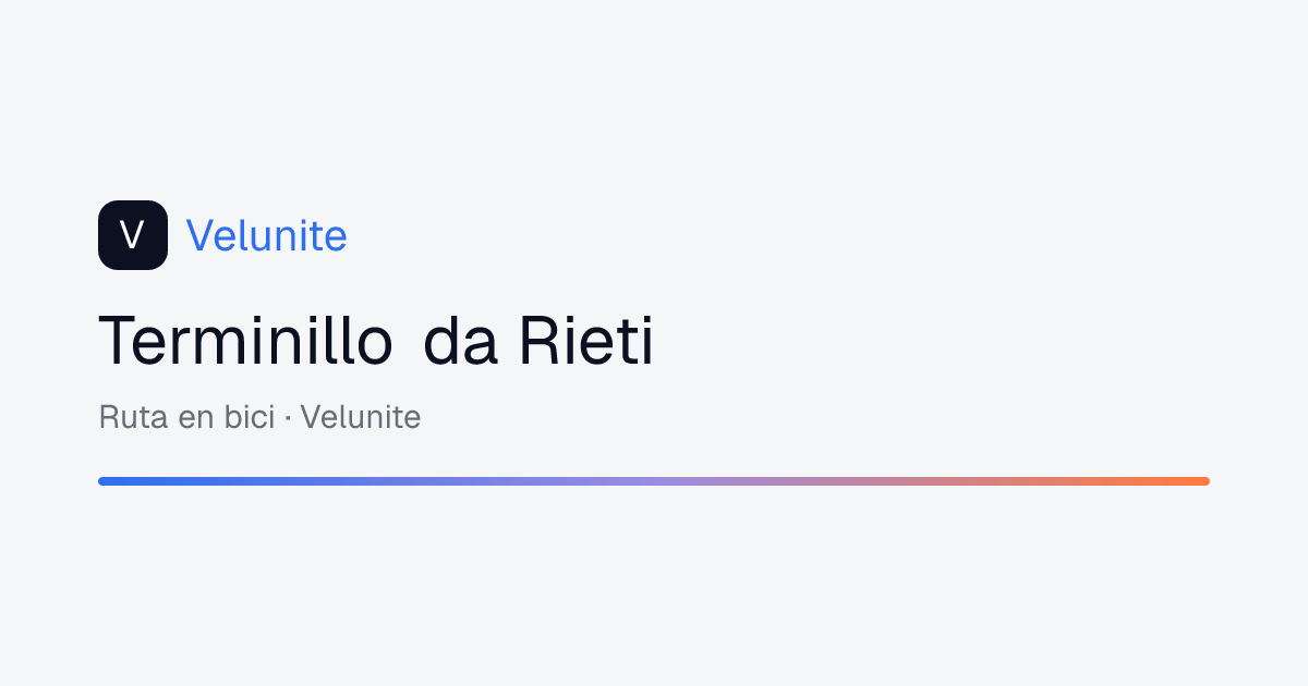 Terminillo da Rieti: mappa, distanza e dislivello del percorso