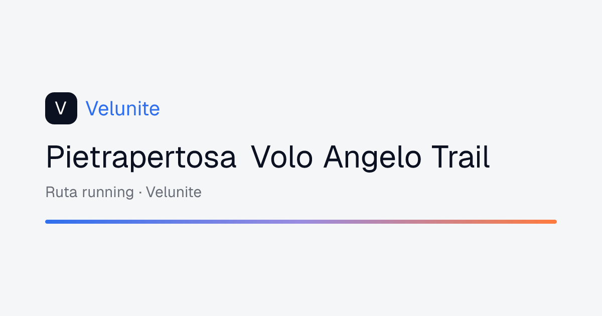 Pietrapertosa Volo Angelo Trail: mappa, distanza e dislivello del percorso